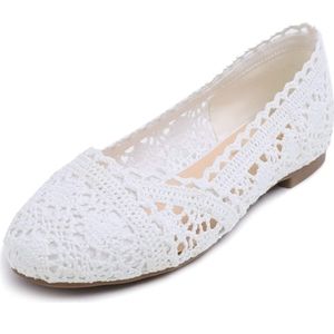 fever sole crochet ballet flats